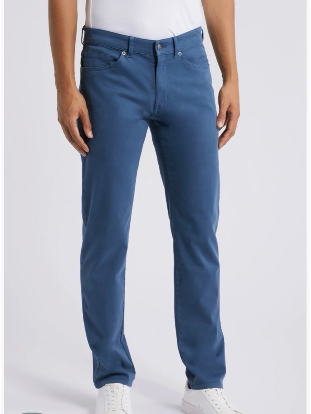 Peter Millar Signature Sateen Five-Pocket Performance Pants Blue Men’s 38 X 32